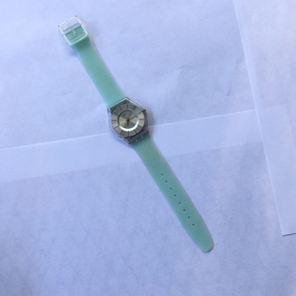 Slim swatch watch